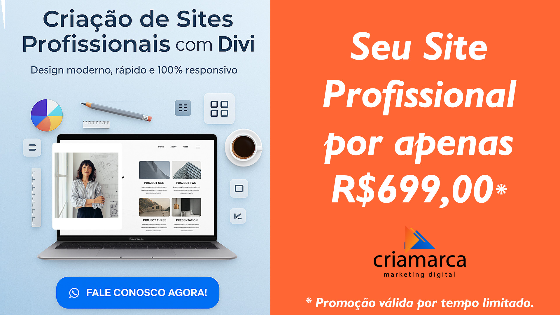 Anuncio-Criação-Site-Criamarca-2025-Hor La Esmeralda Morro das Pedras